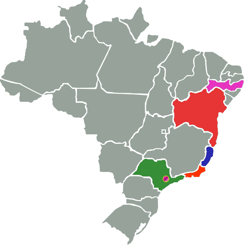 Regiões de atendimento Crespo e Caires